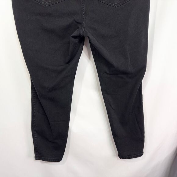 Torrid Plus Size 18S Jeans Petite Mid Rise Skinny ‎ Black Stretch Denim 796 - Picture 6 of 9